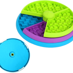Anti Gulping, Slow Feeder and Anti-Spill Food Bowl for Pet