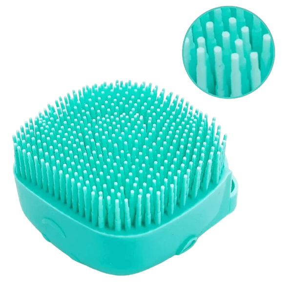 Bath Brush with Liquid Soap Container for Pet