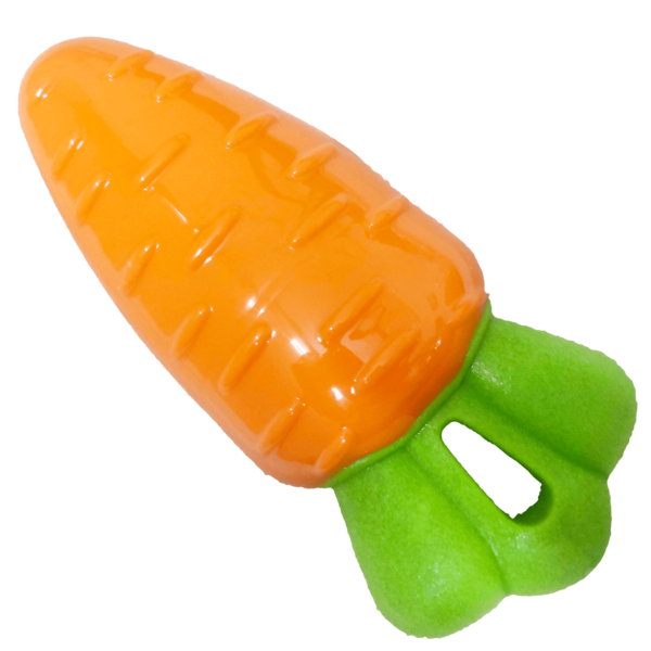 Eco Friendly Rubber Toy in Carrot Shape with Sound for Pet - Image 5