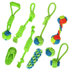 Rope toys for pet set of 9