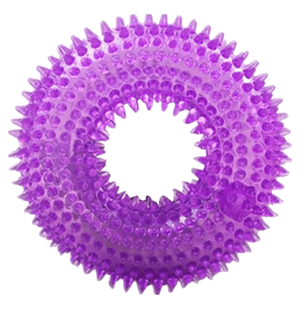Squeaky Spike Ring Toys - 2 Pcs - Image 2