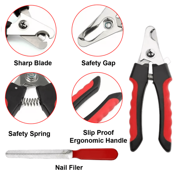 Nail Cutter with Filer (Combo) for Pet - 1 Pc - Image 6