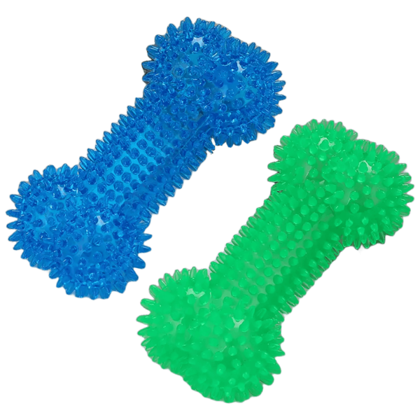 Spike Bone Silicon Toy for Dog
