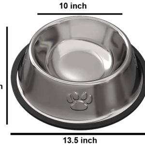 Steel Feeding Bowl for Pet - XLarge