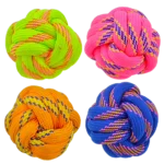 Rope ball for pet set of 4