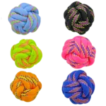 Rope ball for pet set of 6