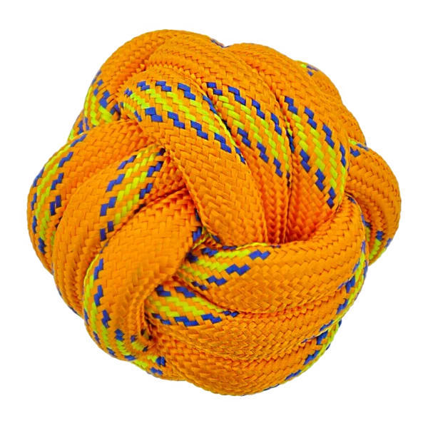 Dog tug rope toy with multiple knots