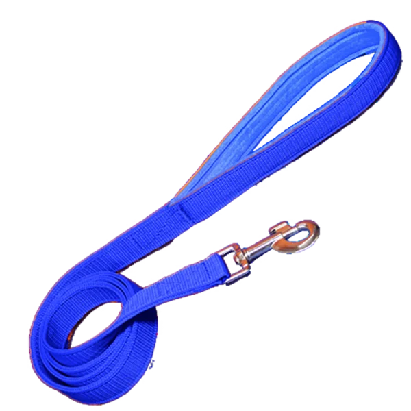 Close-up of padded dog leash handle