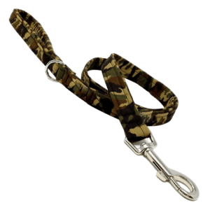 The best dog leash in a soft padded military camouflage print