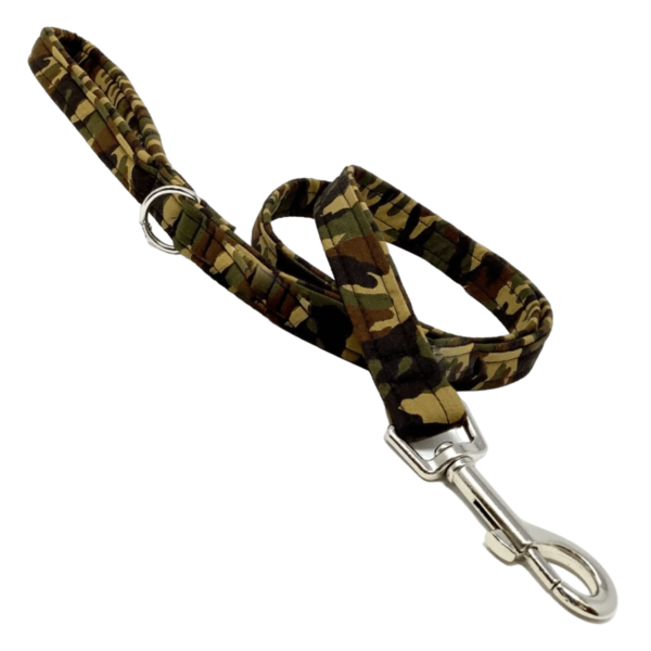 The best dog leash in a soft padded military camouflage print